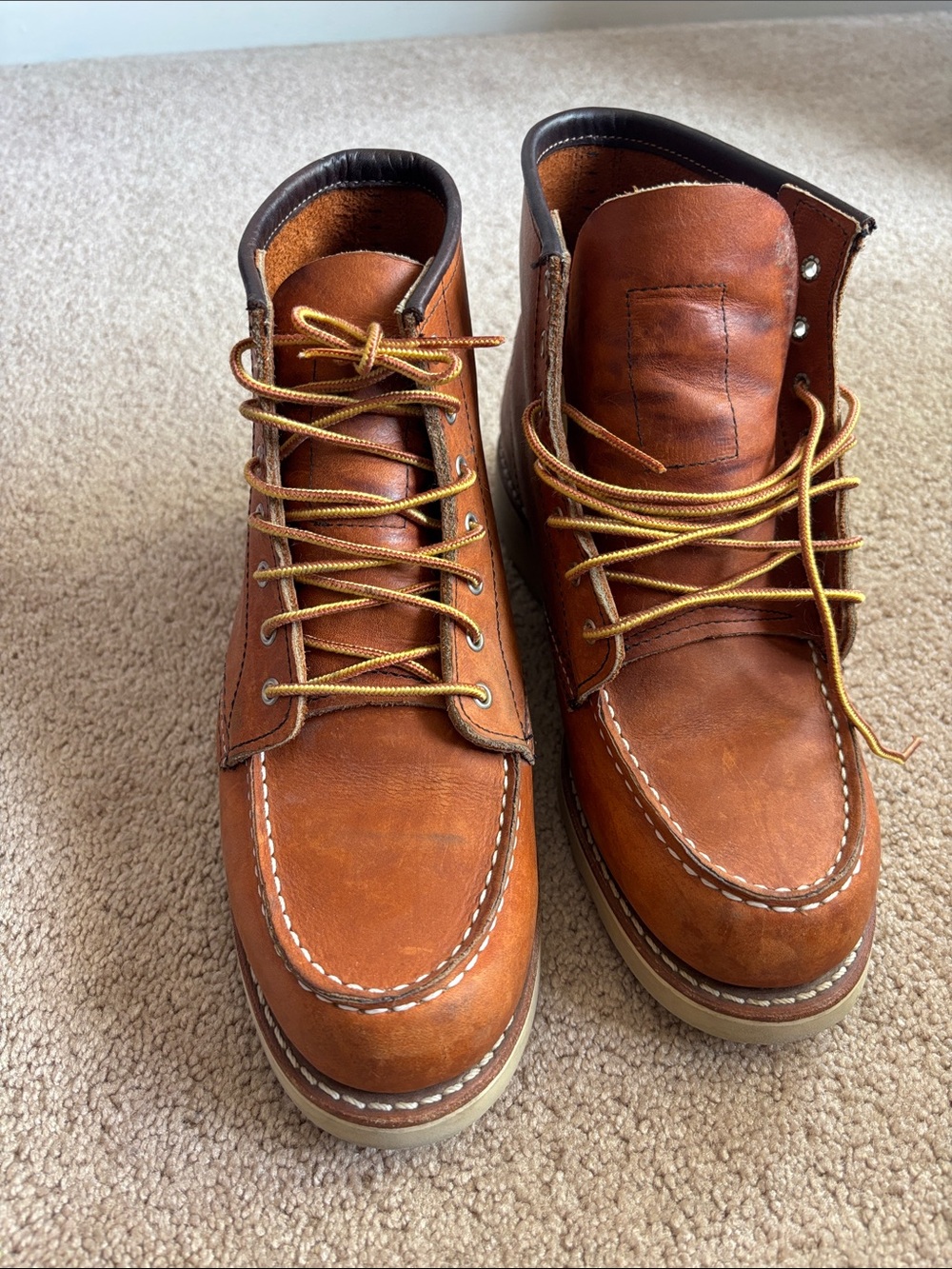 Red Wing Moc Toe boots, Oro, 8B - Picture 4 of 6